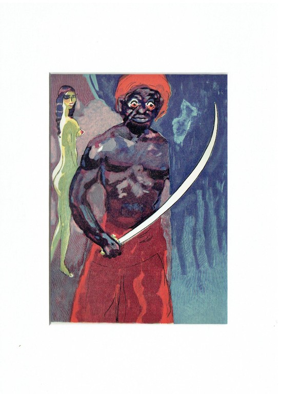 Kees van Dongen - Houtgravure- Le Noir porte-glaive kopen? Bied vanaf 1!