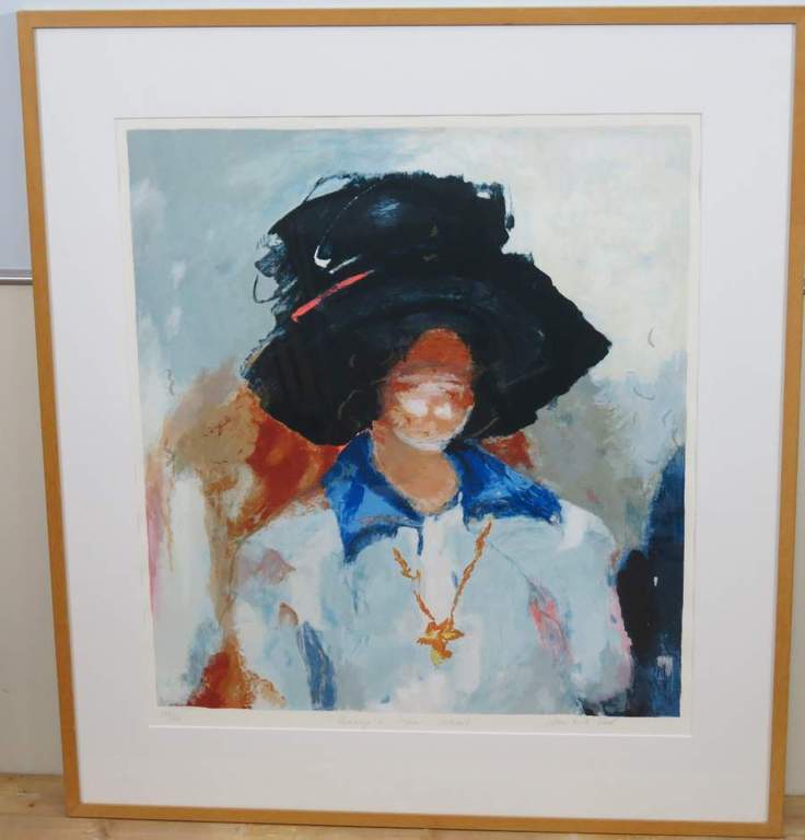 Annemiki Bok: Zeefdruk, Hommage à Isaac Israëls - Ingelijst (groot) kopen? Bied vanaf 100!