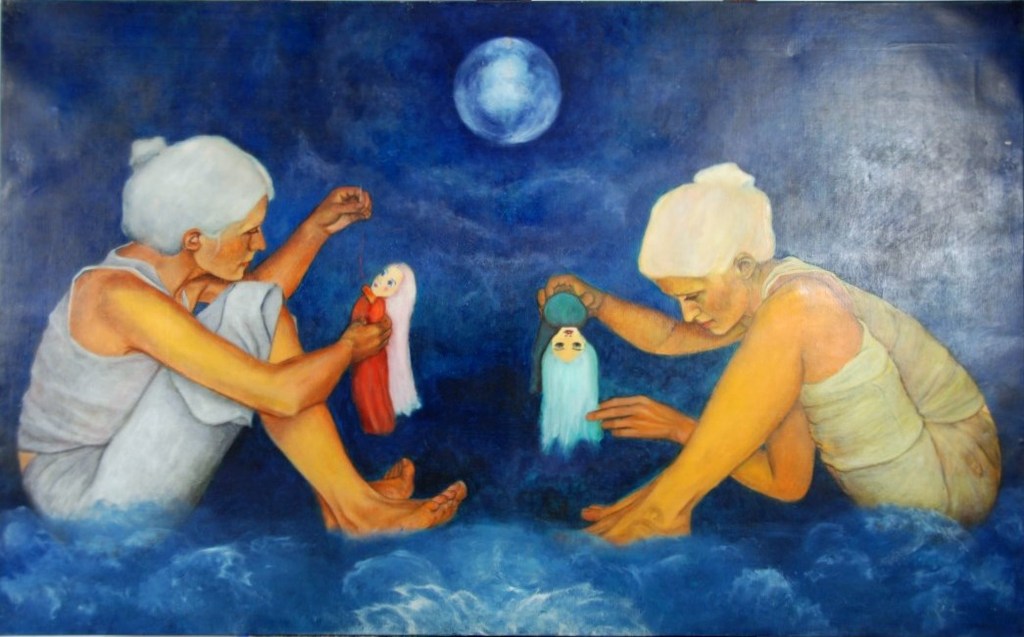 LONGTAIN VIVIANE OLIE OP DOEK kopen? Bied vanaf 225!