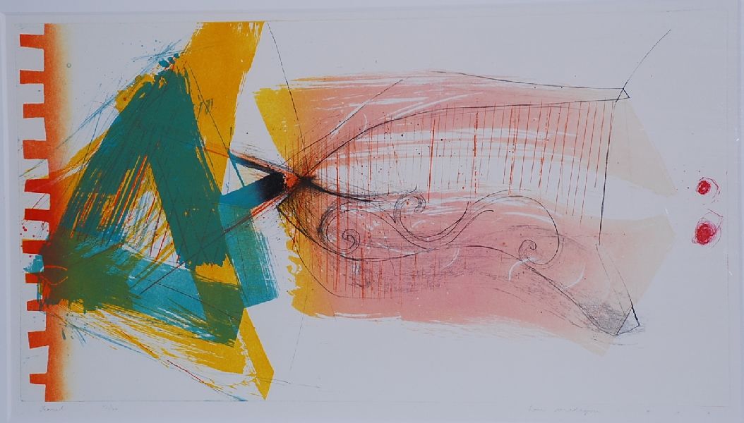 Hans Vredegoor: Kleurenets. Abstracte compositie kopen? Bied vanaf 1!