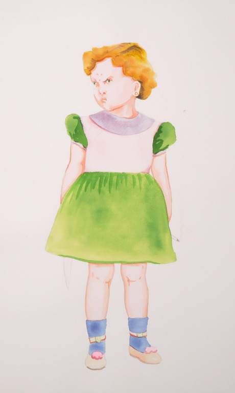 Jacquelyn Tough: Aquarel, Zonder titel verkocht voor € 40!