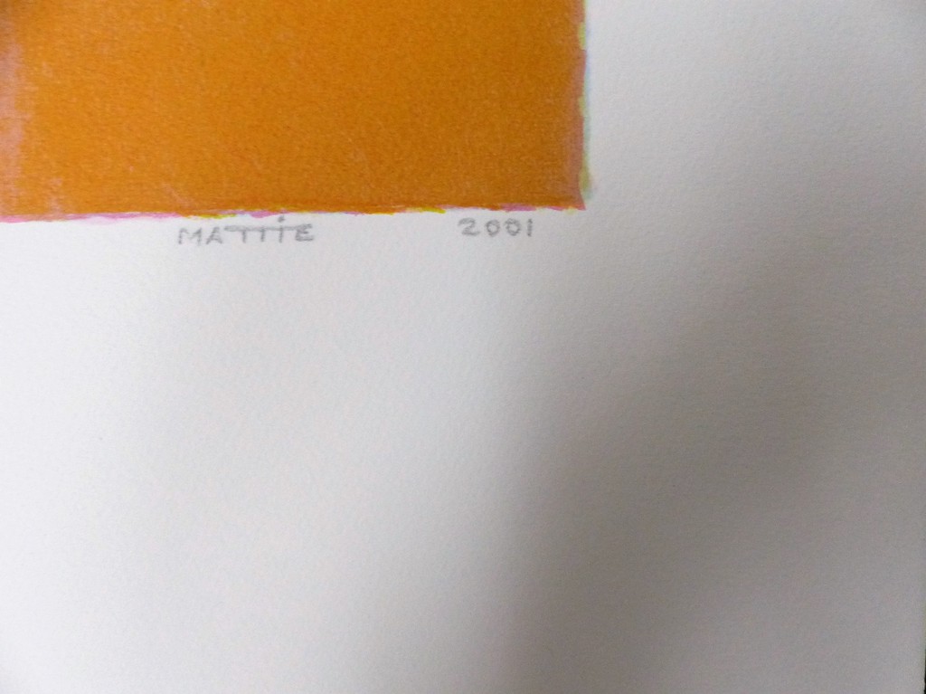 Mattie schilders,Gele rotsen als wolken om een bergtop,Handgesigneerd.. kopen? Bied vanaf 40!