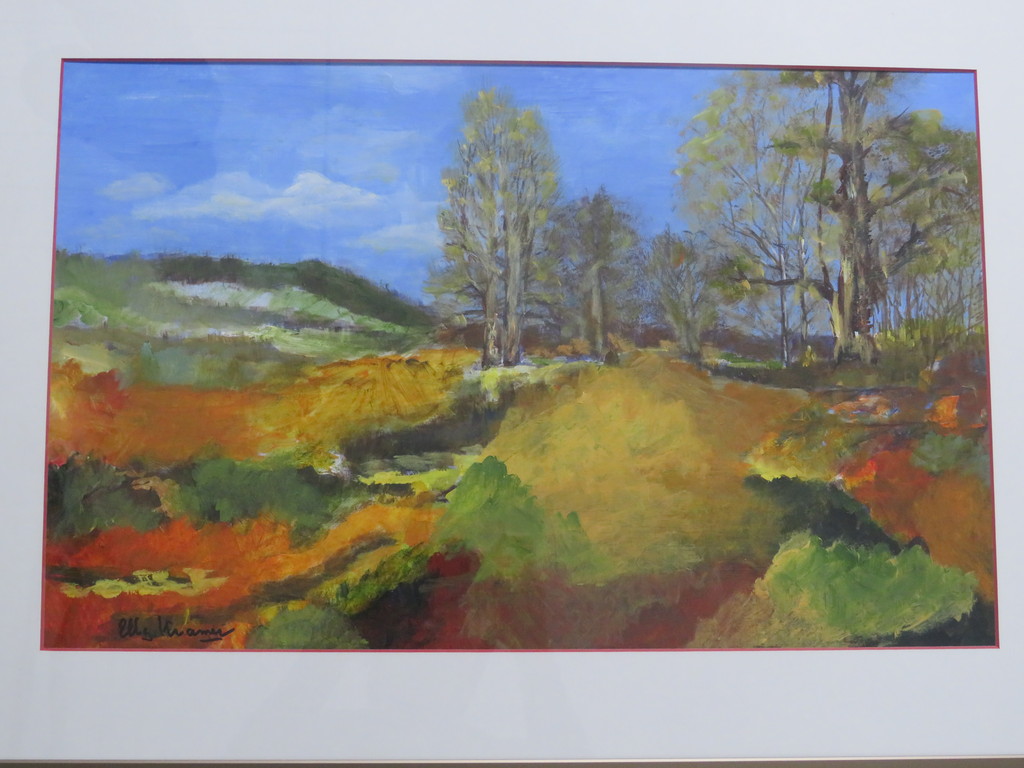 Elly Kramer - Olieverf op papier - Landschap kopen? Bied vanaf 1!