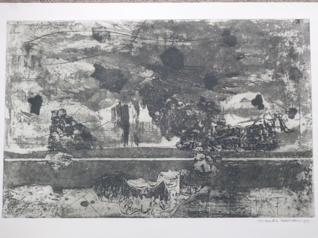 Wout van Heusden - ets - Abstract kopen? Bied vanaf 30!