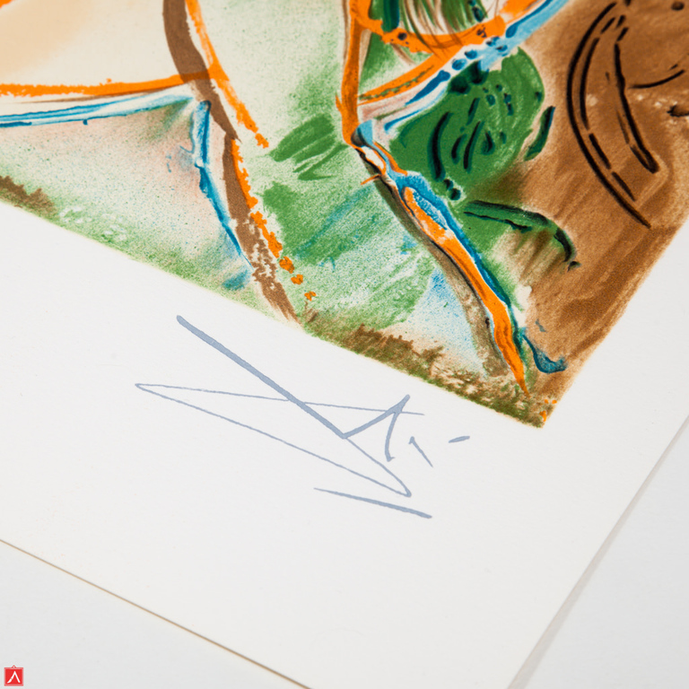 Salvador Dalí 'La femme-cheval' - lithografie en relïefdruk, uit de portfolio Chevaux de Dali kopen? Bied vanaf 90!