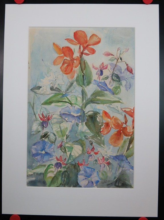 Courtine Wit: Aquarel, Bloemen kopen? Bied vanaf 1!