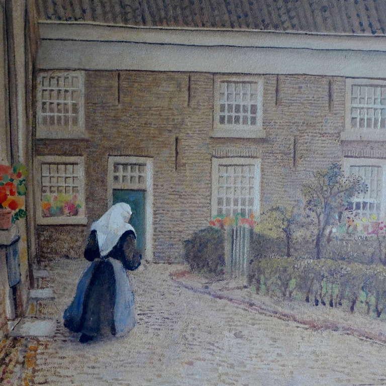 Jan Strube, 1892-1985, het Begijnhof te Breda, olieverf kopen? Bied vanaf 3500!