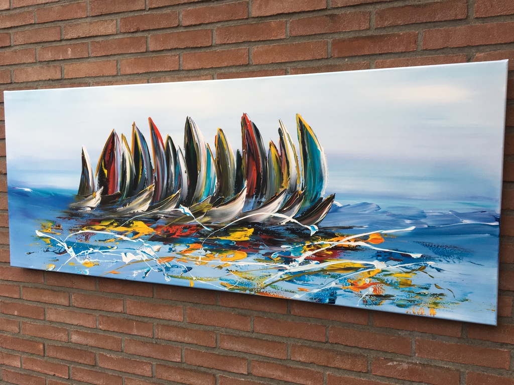 Gena- Fantasie Sailing- Gesigneerd-2017 kopen? Bied vanaf 250!