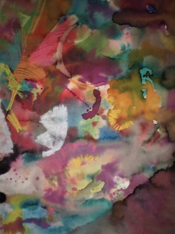 Uniek 1981 gesigneerd Walasse Ting Aquarel "Flowers"  (Sam Middleton collectie) kopen? Bied vanaf 850!