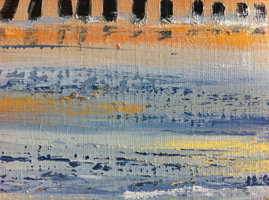 Marjolein Blommestijn (1958 -), Olieverf op doek, Zonsondergang Cadzand 2015 kopen? Bied vanaf 85!