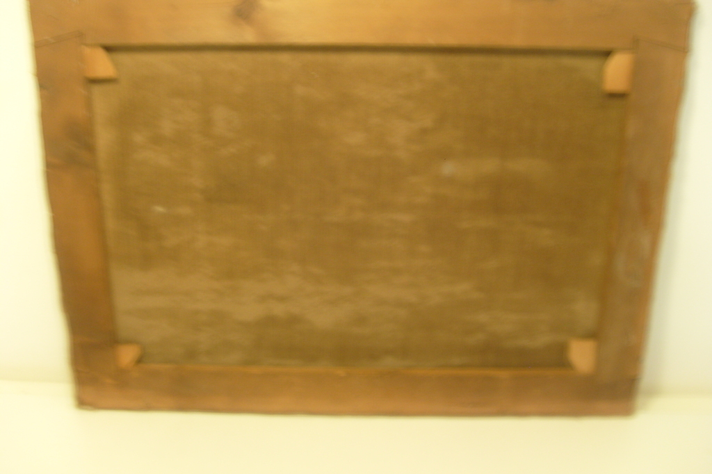 A.J.B.Wouters,olieverf op linnen, paard en wagens in landschap kopen? Bied vanaf 125!