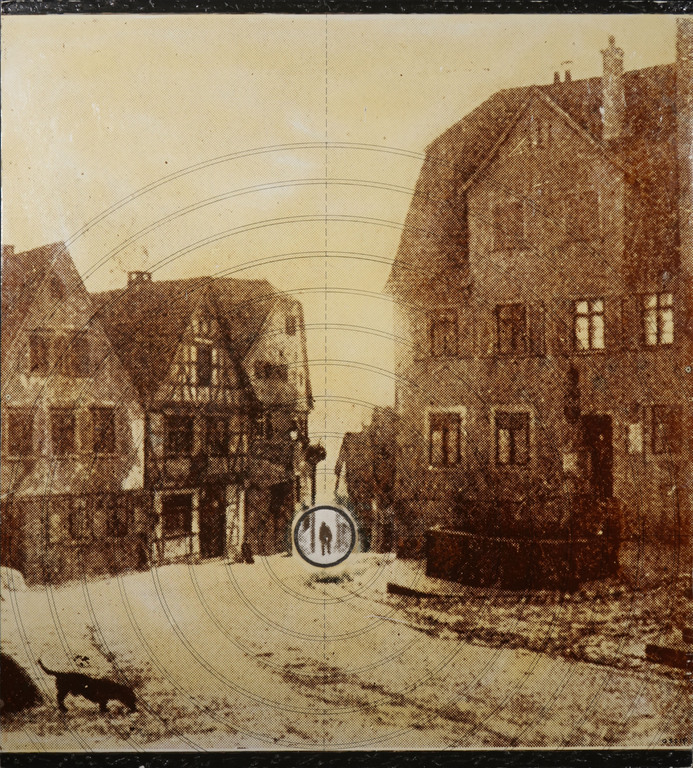 Ossip: Gemengde techniek; Foto op paneel, Stadje (Groot) verkocht voor € 161!