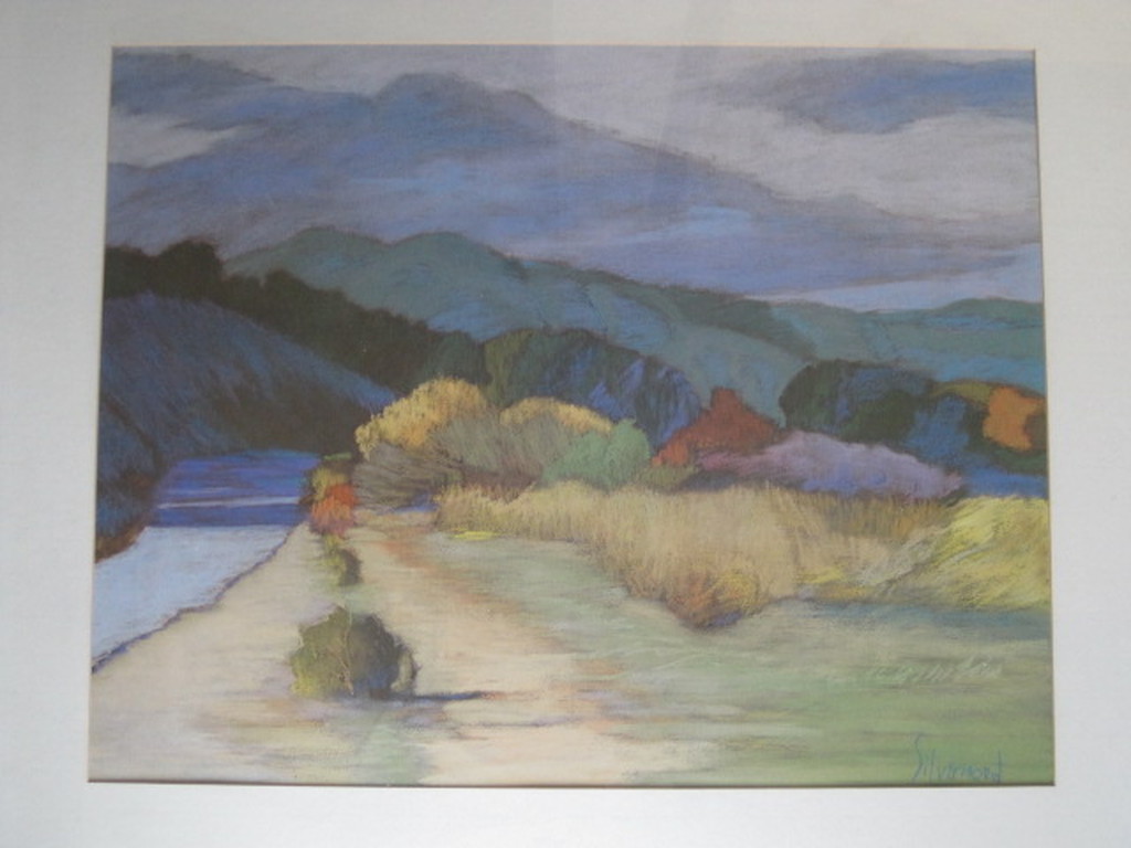 Mary Silverwood *  pastel landschap "los Alamos new Mexico USA" gesigneerd   kopen? Bied vanaf 1!