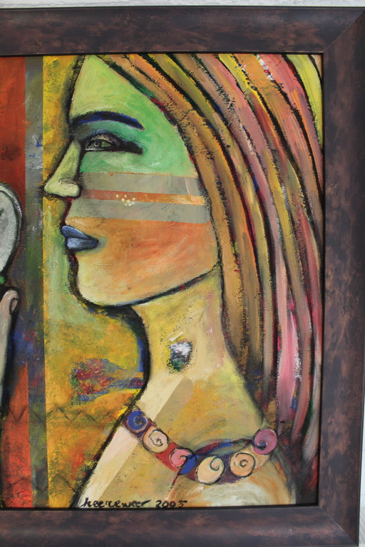 Angelica Keereweer - acrylverf op doek - 2005 kopen? Bied vanaf 40!