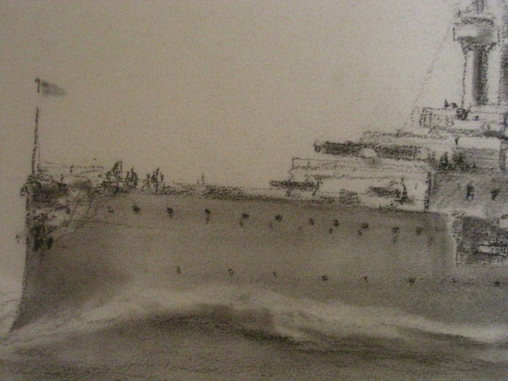Fraaie potloodtekening G.LKiers 1838-1916 "pantserdekschip Hr Ms Gelderland " kopen? Bied vanaf 1!