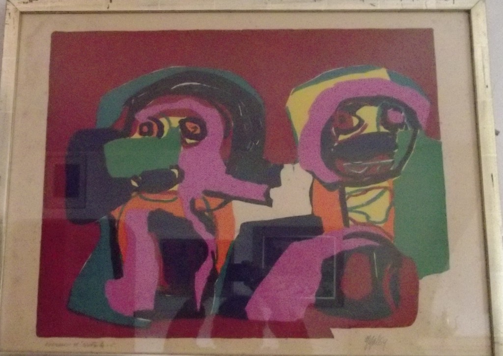 Karel Appel, kleurenlitho, Epreuve d'artiste 1969 verkocht voor € 550!