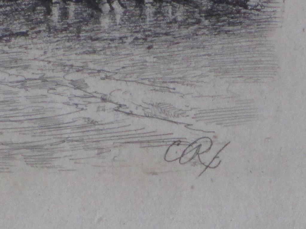  Charles Rochussen, Vissersschuit op het strand, Ets kopen? Bied vanaf 30!