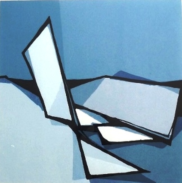 Fon Klement, ingelijste boardsnede: proceder, handgesigneerd verkocht voor € 250!