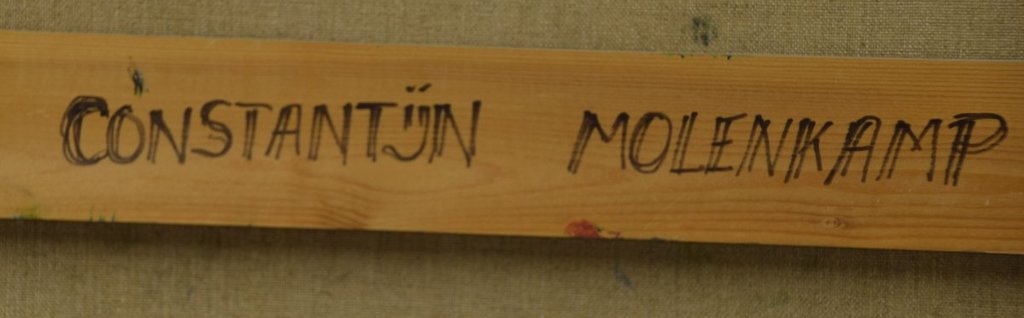 Constantijn Molenkamp - Olieverf op doek - Zeeschap kopen? Bied vanaf 500!