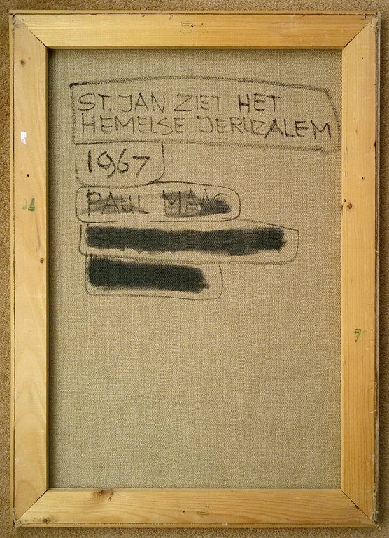 Paul Maas - St. Jan ziet het hemelse Jeruzalem, olieverf op doek (ingelijst) kopen? Bied vanaf 250!
