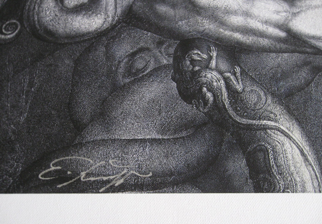 Ernst Fuchs - Der Anti-Laokoon - giclee, handgesigneerd kopen? Bied vanaf 50!