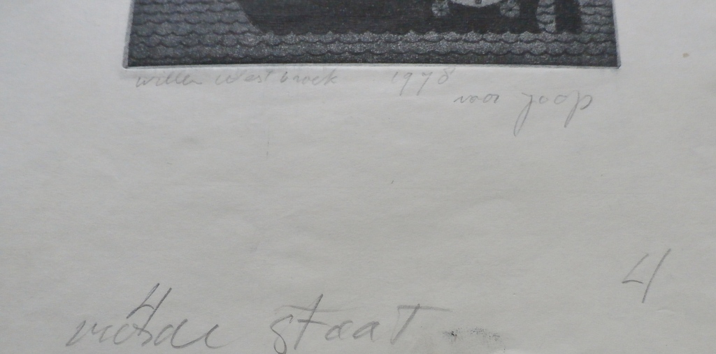 Willem Westbroek - ets: 1978 kopen? Bied vanaf 45!