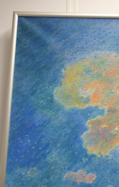 Dirk Breed: Olieverf op doek, Weiland - Ingelijst kopen? Bied vanaf 1000!