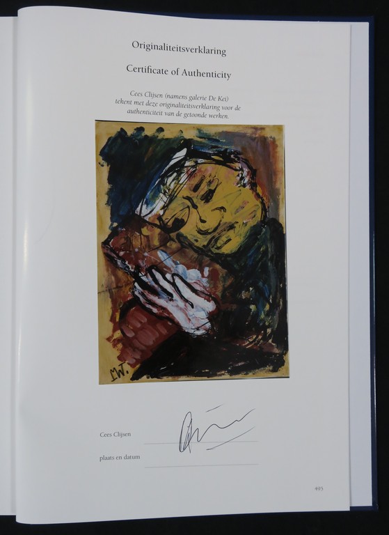 Martin van Wordragen: Gemengde techniek op doek, Monnik met icoon - Ingelijst kopen? Bied vanaf 250!