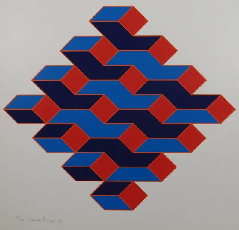 Wladimir Zwaagstra: Zeefdruk, Construction-Plex verkocht voor € 35!