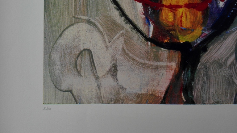 Jan te Wierik, zeefdruk op papier, Titel: " Masker " kopen? Bied vanaf 75!