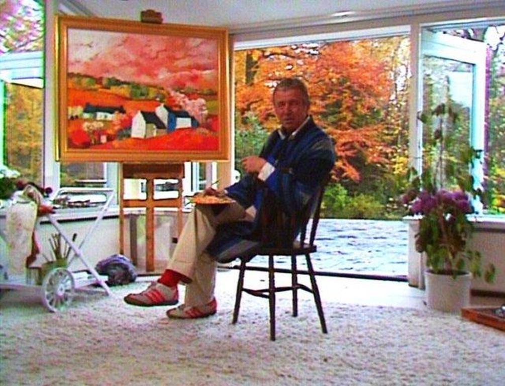 Toon Hermans: Zeefdruk, Landschap met geliefden, Gesigneerd  kopen? Bied vanaf 225!