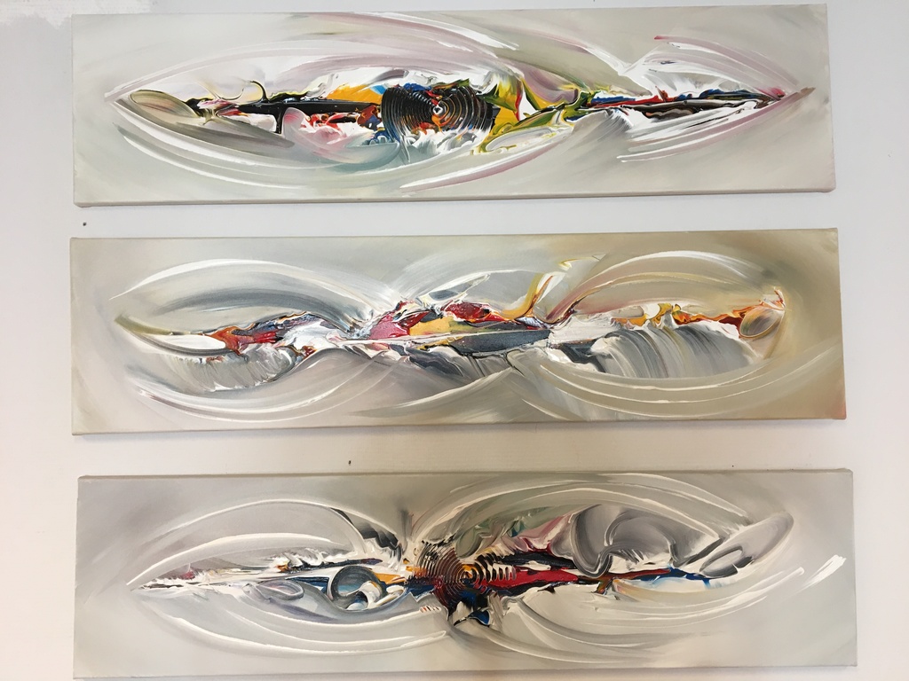 Gena - Abstract - Drie luik -2017 kopen? Bied vanaf 250!