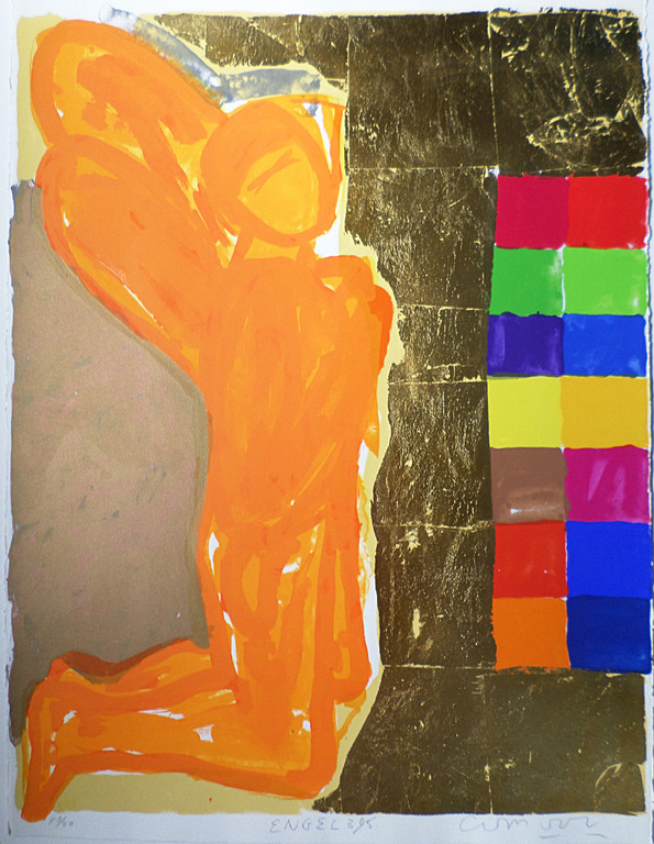 Cees Dolk - Engel, gemengde techniek (mooi gemonteerd) kopen? Bied vanaf 1!