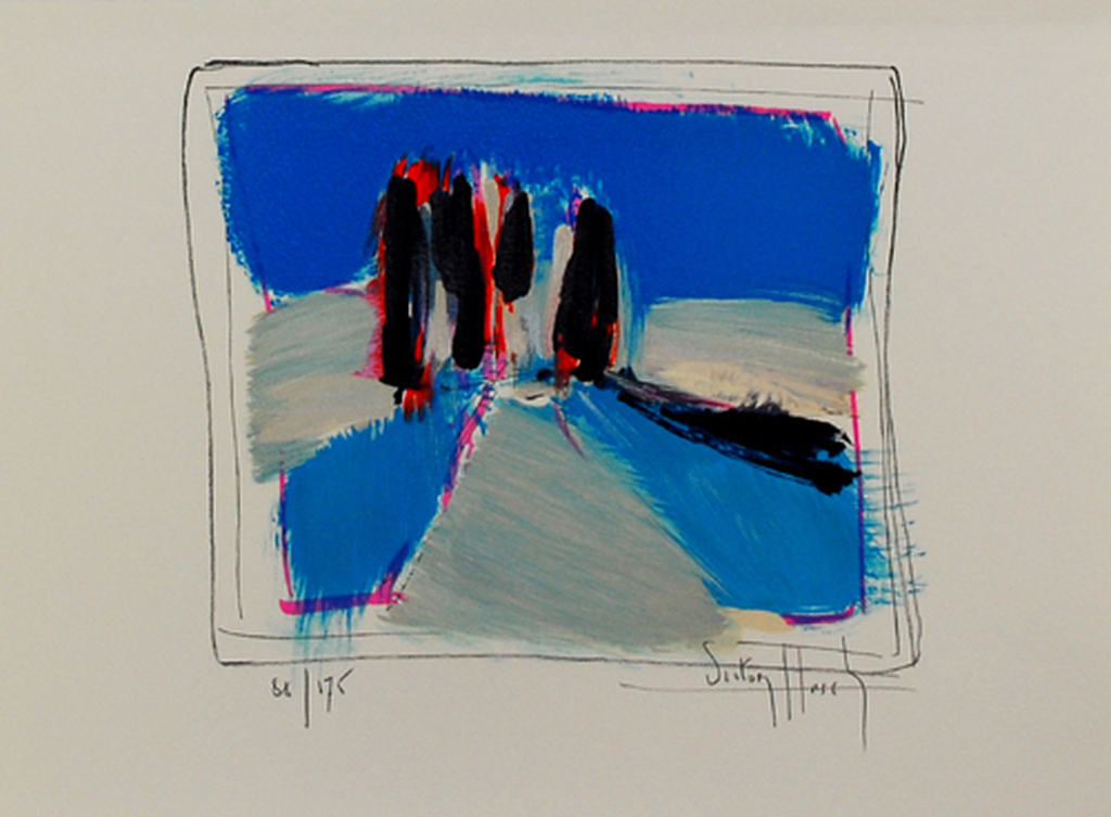 Victor Hasch: Lithografie, Les cyprés kopen? Bied vanaf 25!