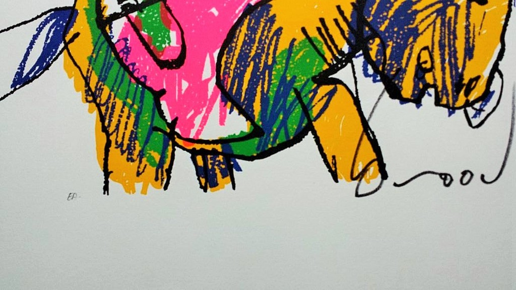 Opruiming, zeefdruk van Herman Brood - Man op paard kopen? Bied vanaf 1!