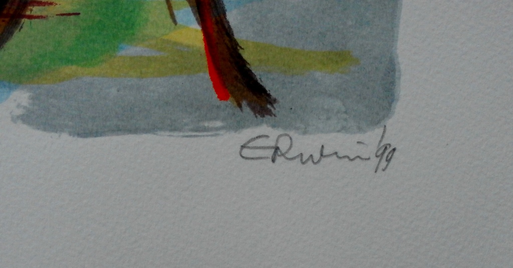 Erwin de Vries - litho: liggend naakt 2 - handgesigneerd kopen? Bied vanaf 100!