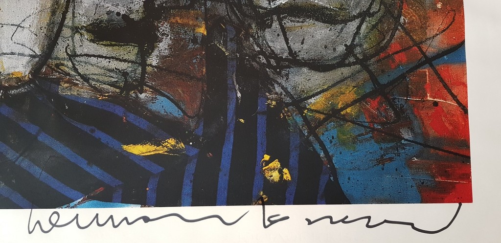 Herman Brood & Ton Leenarts: zeefdruk, McDonald's kopen? Bied vanaf 200!