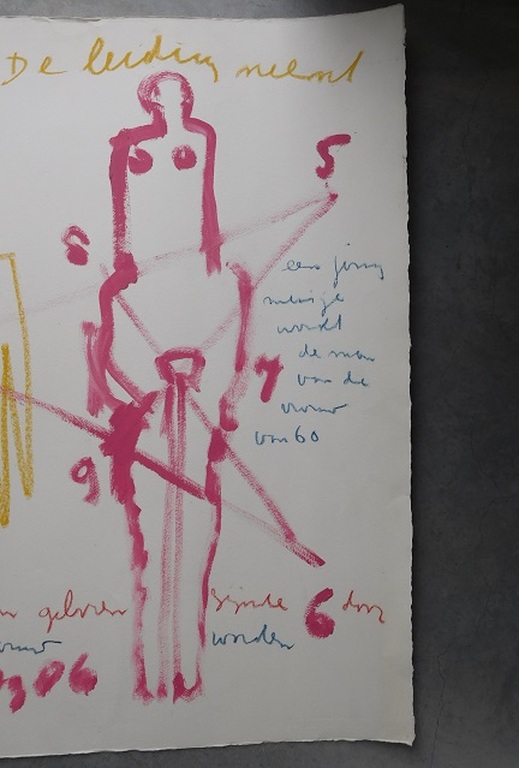 Anton Heyboer, "sexueel een vrouw worden", gouache en krijt, 1986 kopen? Bied vanaf 300!