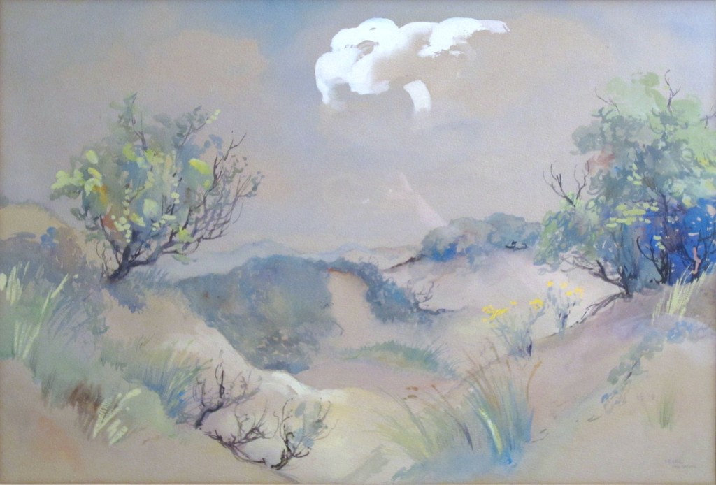 Jan Kagie - aquarel Texel kopen? Bied vanaf 50!