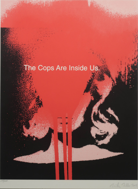 Mike Mills: Zeefdruk, The Cops Are Inside Us - Ingelijst kopen? Bied vanaf 35!