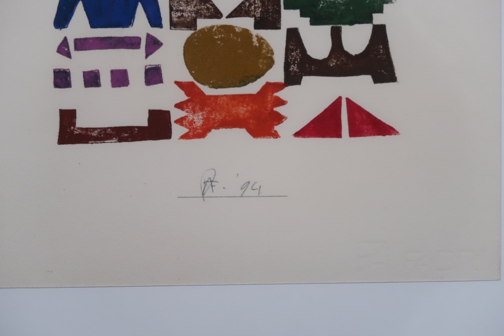 Piet Franzen: Hoogdruk op papier, Z.T. II - Ingelijst kopen? Bied vanaf 35!
