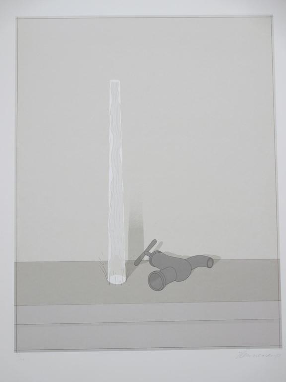 Jeroen Henneman, Kraan en Waterstraal, Zeefdruk 1973 kopen? Bied vanaf 100!