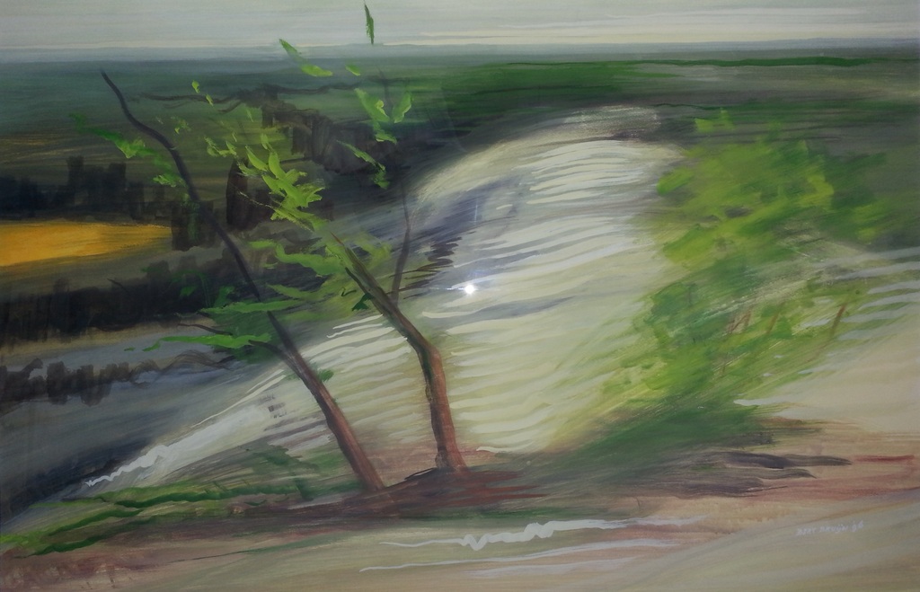 Prachtig werk van Bert Bruijn: Gouache (groot), gesigneerd '96. kopen? Bied vanaf 95!