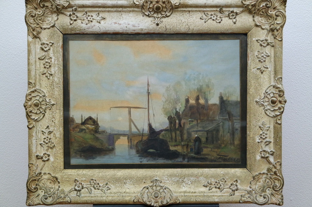 Adriaan Christiaan Willem Terhell - Aquarel - Vrouw aan de waterkant kopen? Bied vanaf 140!