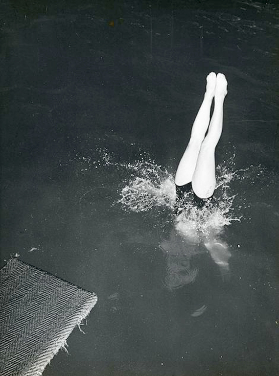 Kees Scherer ( 1920 - 1993 ) - Vintageprint - Duik, 1951 verkocht voor € 50!