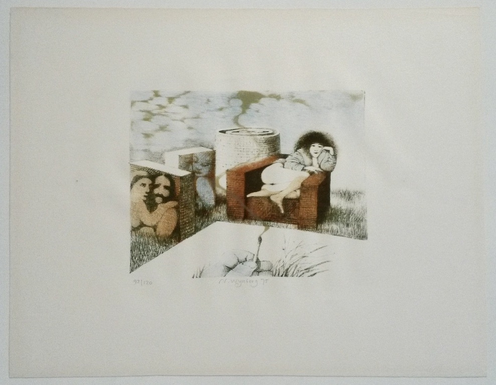 Nicolaas Wijnberg, litho, zonder titel (1975) kopen? Bied vanaf 60!