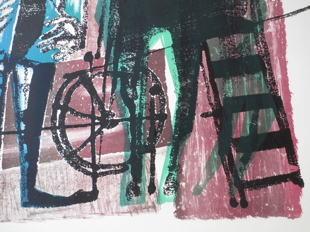 Dick Elffers, Man en paard, Kleurenlitho kopen? Bied vanaf 30!
