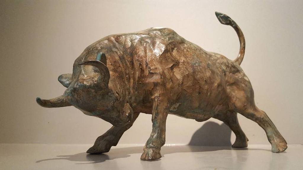 'Bronzen stier- gesigneerd P. Chenet kopen? Bied vanaf 275!