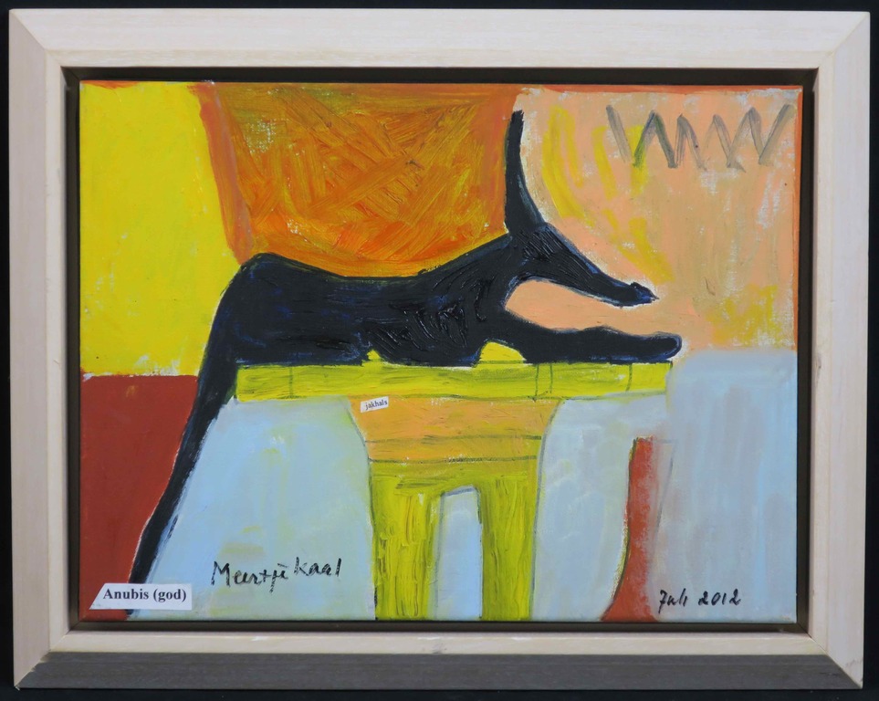Meertje Kaal: Acryl op doek, Anubis - Ingelijst kopen? Bied vanaf 1!