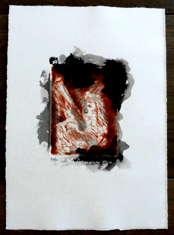 Jan de Beus - handingekleurde  ets (waterverf): Salome IV - 2000 kopen? Bied vanaf 55!